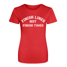 Load image into Gallery viewer, 'Finish Lines Not Finish Times' TECH TEE