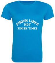 Load image into Gallery viewer, 'Finish Lines Not Finish Times' TECH TEE