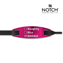 Load image into Gallery viewer, Naughty Nice Badass check! NOTCH Lace Tag