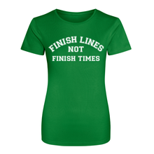 Load image into Gallery viewer, &#39;Finish Lines Not Finish Times&#39; TECH TEE
