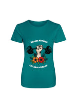 Load image into Gallery viewer, Badass Mothers Lift Each Other Up TECH TEE
