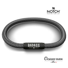 Load image into Gallery viewer, BADASS MOTHER RUNNER NOTCH Bracelet Orca with Black Clasp
