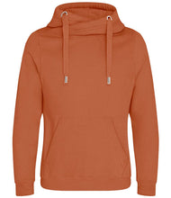 Load image into Gallery viewer, Orange/giner hoodie on a white background
