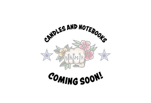 Candles and notebooks