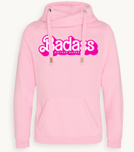 Load image into Gallery viewer, NEW - BADASS BARBIE INSPIRED (smaller logo) LUX HOODY - PRE ORDER
