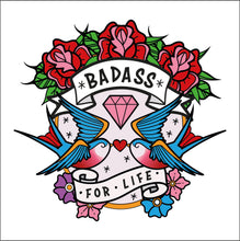 Load image into Gallery viewer, BADASS FOR LIFE CAR/LAPTOP STICKER
