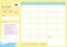 Load image into Gallery viewer, tracking sheet for the badass mother runner self care challenge
